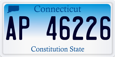 CT license plate AP46226