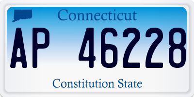 CT license plate AP46228