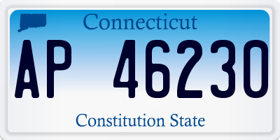 CT license plate AP46230