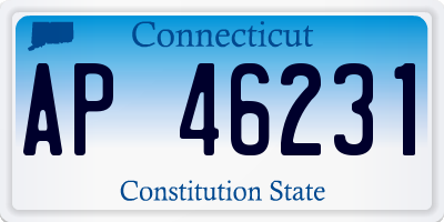 CT license plate AP46231