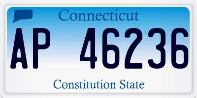 CT license plate AP46236