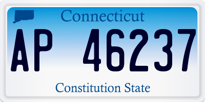CT license plate AP46237