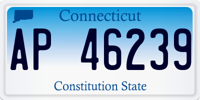 CT license plate AP46239