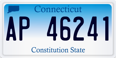 CT license plate AP46241
