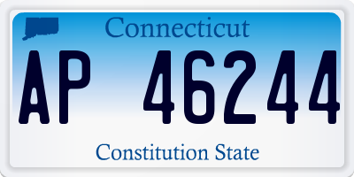 CT license plate AP46244