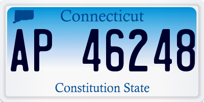 CT license plate AP46248