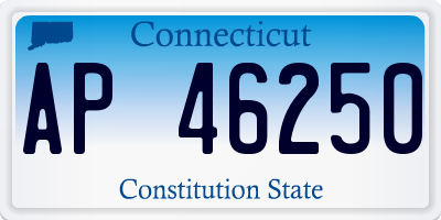 CT license plate AP46250