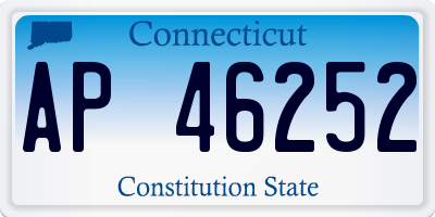CT license plate AP46252