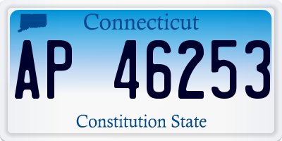 CT license plate AP46253