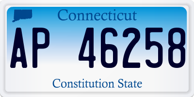 CT license plate AP46258