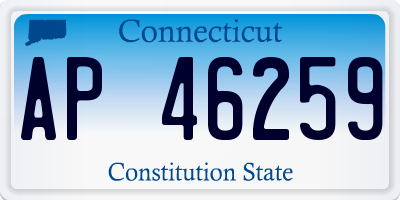 CT license plate AP46259