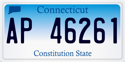 CT license plate AP46261