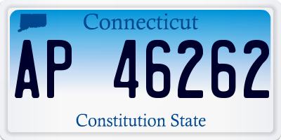 CT license plate AP46262