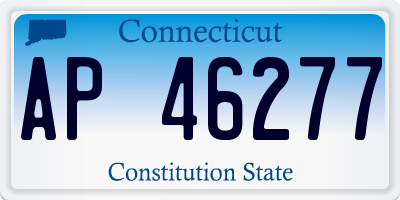 CT license plate AP46277