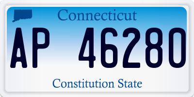 CT license plate AP46280