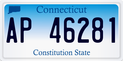 CT license plate AP46281