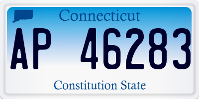 CT license plate AP46283