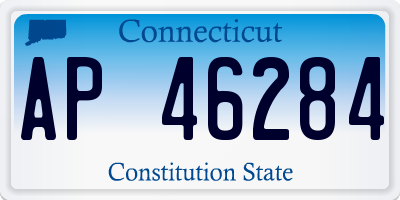 CT license plate AP46284