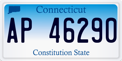 CT license plate AP46290