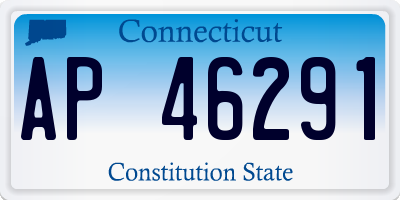 CT license plate AP46291