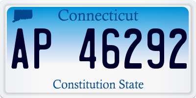 CT license plate AP46292