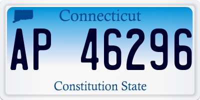 CT license plate AP46296