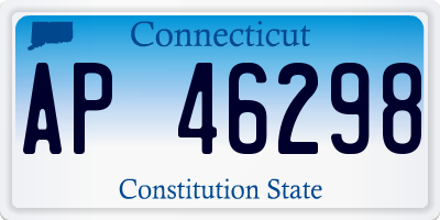 CT license plate AP46298