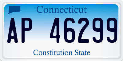 CT license plate AP46299