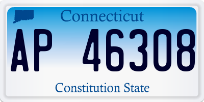 CT license plate AP46308