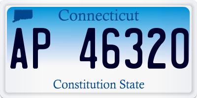 CT license plate AP46320