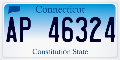 CT license plate AP46324