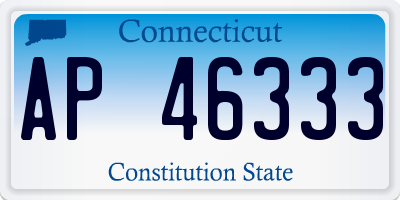 CT license plate AP46333