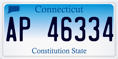 CT license plate AP46334