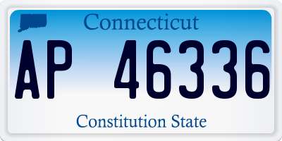 CT license plate AP46336