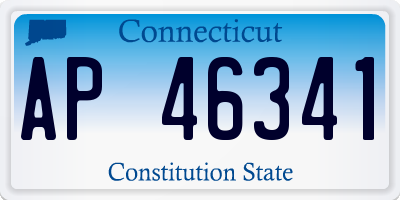 CT license plate AP46341