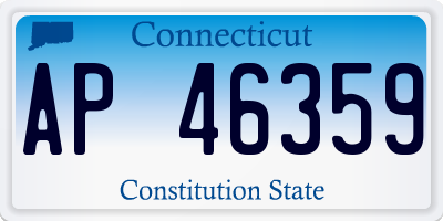 CT license plate AP46359
