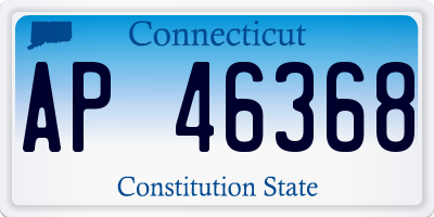 CT license plate AP46368