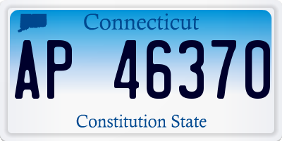 CT license plate AP46370