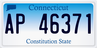 CT license plate AP46371