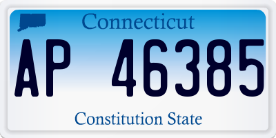 CT license plate AP46385