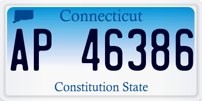 CT license plate AP46386