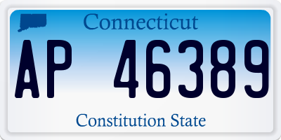 CT license plate AP46389