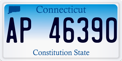 CT license plate AP46390