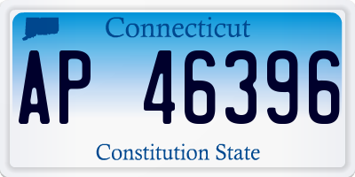 CT license plate AP46396