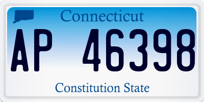CT license plate AP46398