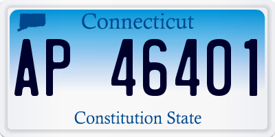 CT license plate AP46401
