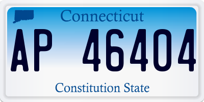 CT license plate AP46404