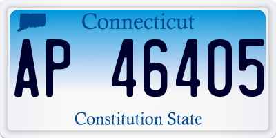 CT license plate AP46405