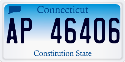 CT license plate AP46406
