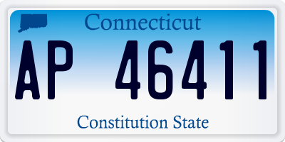 CT license plate AP46411
